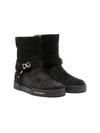 DOLCE & GABBANA DG-LETTERING SUEDE ANKLE BOOTS