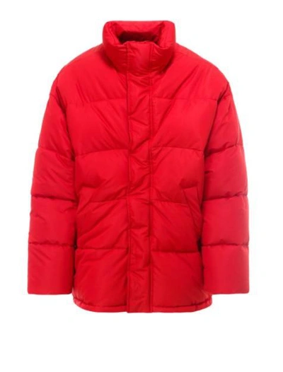 Balenciaga Coats In Rosso