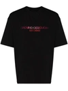Opening Ceremony Logo-embroidered Cotton T-shirt In Nero