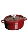 Staub Coq Au Vin 5.75-quart Enameled Cast Iron Cocotte In Grenadine