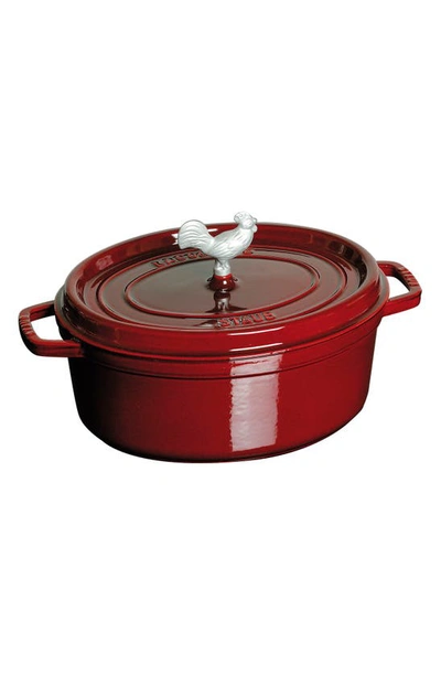 Staub Coq Au Vin 5.75-quart Enameled Cast Iron Cocotte In Grenadine