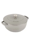 Staub 3.75-quart Enameled Cast Iron French Oven In Graphite