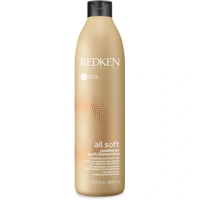 Redken All Soft Conditioner For Dry, Brittle Hair 500ml In White