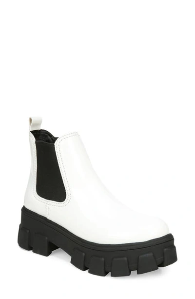 Circus By Sam Edelman Dariella Chelsea Boot In White Patent