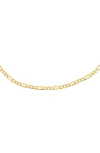 ADINAS JEWELS FIGARO CHAIN NECKLACE,N02876GLD-16IN-941