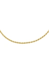 ADINAS JEWELS ROPE CHAIN NECKLACE,N02869GLD-777