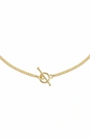 ADINAS JEWELS TOGGLE CHAIN NECKLACE,N03361GLD-560