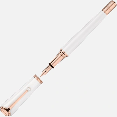 Montblanc Muses Marilyn Monroe Special Edition Pearl Fountain Pen In White