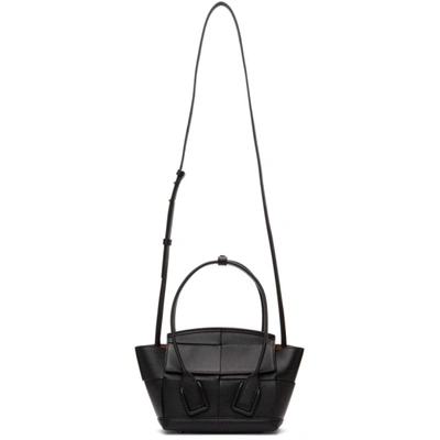 Bottega Veneta Black Mini Intrecciato Arco Tote