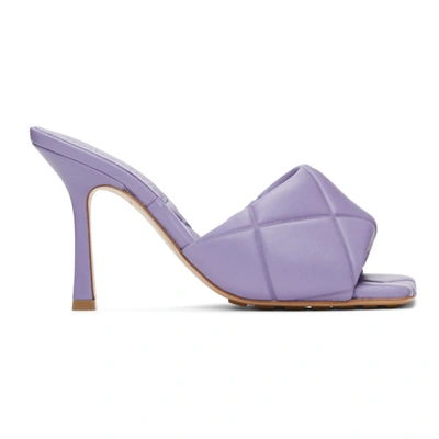 Bottega Veneta Purple ‘the Rubber Lido' Heeled Sandals In Magnolia