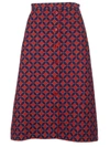 GUCCI GUCCI GEOMETRIC PATTERNED TWEED SKIRT