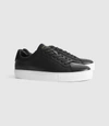 REISS LEATHER TRAINERS,REISS81602120045
