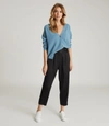 REISS CROPPED TAPERED PANTS IN, WOMENS, SIZE 14,REISS26708420018