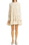 MERLETTE SOLIMAN TIERED LONG SLEEVE DRESS,1C5N17L