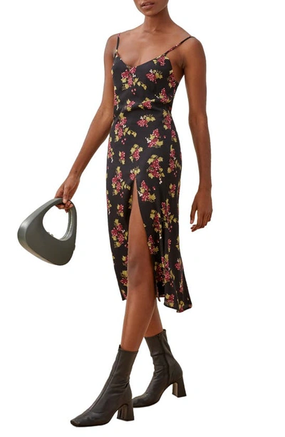 Reformation Crimini Slipdress In Grenache