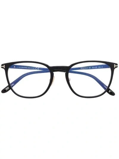 Tom Ford Ft5700b Square-frame Glasses In Black