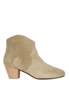 ISABEL MARANT DICKER SUEDE COWBOY BOOTS,060067254013