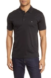 RAG & BONE INTERLOCK SLIM FIT HEATHERED POLO SHIRT,MBC20ST124PL23