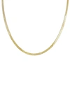 ADINAS JEWELS SNAKE CHAIN NECKLACE,A319GLD