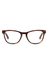 Quay Mini Hardwire 50mm Blue Light Filtering Optical Glasses In Tort/ Gold/ Clear Blue Light