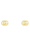 Gucci 18kt Yellow Gold Interlocking G Earrings In Yellow Gold