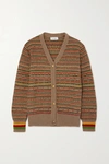 WALES BONNER JAMAICA FAIR ISLE WOOL CARDIGAN