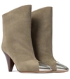 ISABEL MARANT LAPEE SUEDE ANKLE BOOTS,P00528068