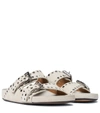Isabel Marant Stud-embellished Slip-on Sandals In Ivory