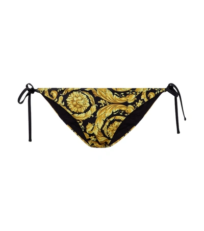 Versace Barocco Bikini Bottoms In Multi