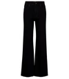 Slvrlake Hero Distressed High-rise Straight-leg Jeans In Black