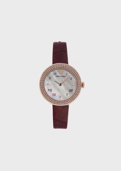 Emporio Armani Leather Strap Watches - Item 50249837