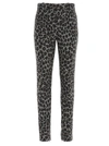 VERSACE VERSACE ALL OVER LEOPARD PRINTED trousers