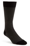 Pantherella Tewkesbury Birdseye Egyptian-cotton Blend Socks In Black