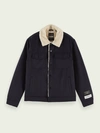 SCOTCH & SODA SHERPA LINED TRUCKER JACKET,8719029276557