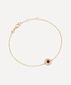 Astley Clarke 14ct Gold Mini Icon Aura Ruby And Diamond Bracelet In Gold