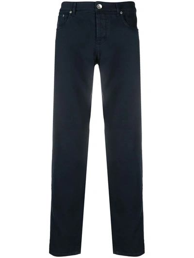 Brunello Cucinelli Mid-rise Straight Jeans In Blue
