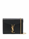 SAINT LAURENT SAINT LAURENT WOMEN'S BLACK LEATHER SHOULDER BAG,635023BOWAW1000 UNI