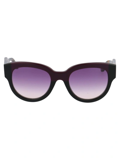 Marni Women's  Burgundy Metal Sunglasses In #800020