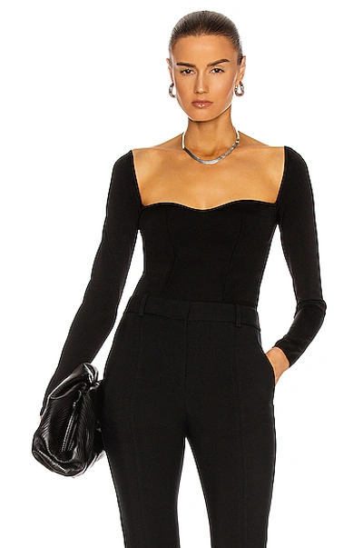 Dolce & Gabbana Long Sleeve Top In Black