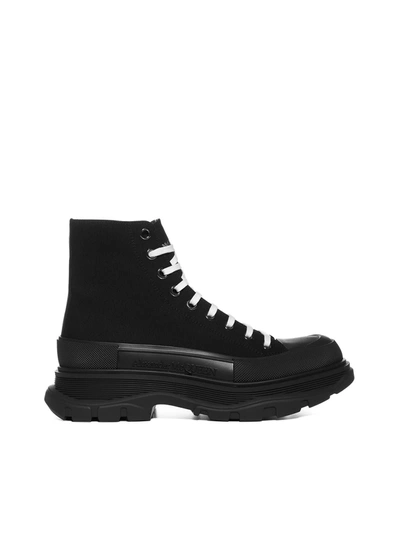 Alexander Mcqueen Boots In Black Black Black
