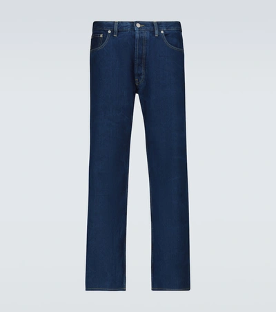 Maison Margiela Straight-fit Cropped Jeans In Blue