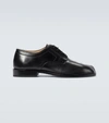 Maison Margiela Brown Tabi Lace-up Oxfords In Black