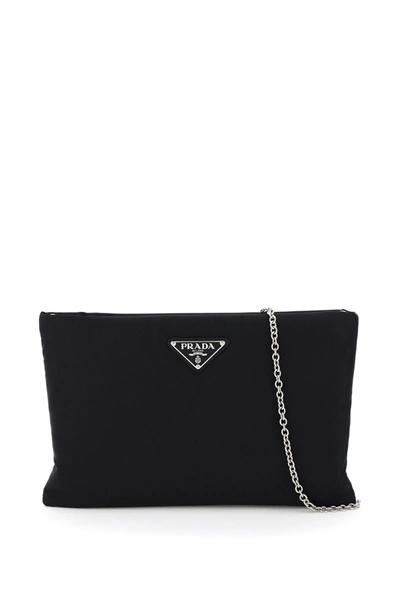 Prada Nylon Pouch In Nero (black)