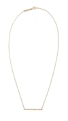 ZOË CHICCO 14K GOLD THIN STRAIGHT BAR NECKLACE,ZCHIC30630