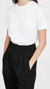 Acne Studios Cylea Cropped Embossed Cotton-jersey T-shirt In Optic White