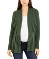 A PEA IN THE POD MATERNITY OPEN-FRONT DRAPED CARDIGAN