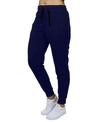 Galaxy By Harvic Women's Heavyweight Loose Fit Fleece Lined Cargo Jogger Pants In Navy