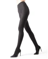 Memoi Women's Portland Side Cable Knit Sweater Tights In Charcoal H