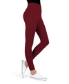 Memoi Women's Sueded Fashion Leggings In Cabernet