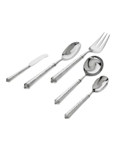 Ricci Argentieri Ricci Leopardo 5 Piece Hostess Set In Stainless